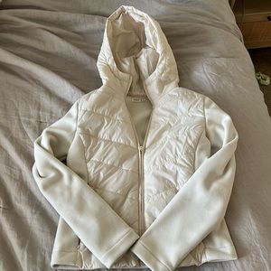 Oysho Off White Zip-up Jacket